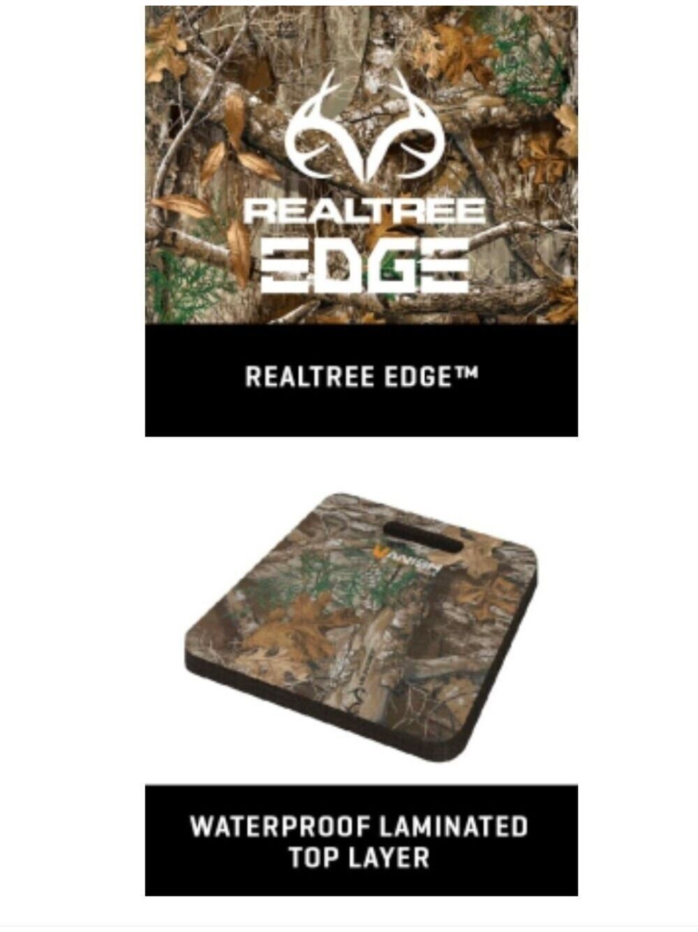 NWT Realtree Edge Allen Co. Vanish Hunting Foam Seat Cushion 13x14x1" Mossy Oak